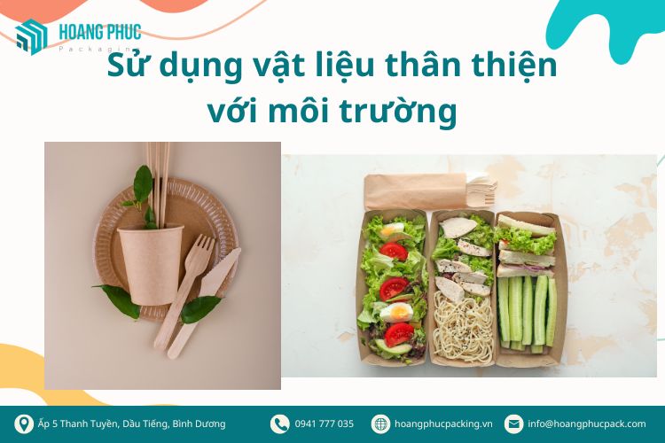 Sử dụng vật liệu thân thiện với môi trường