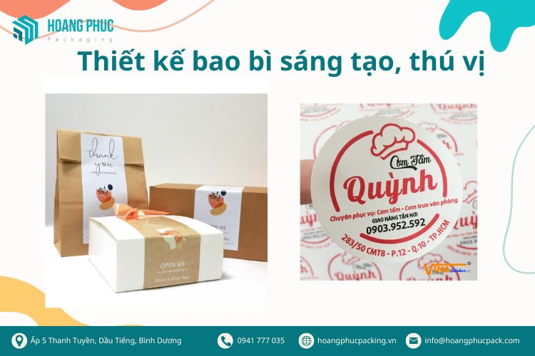 Thiết kế bao bì thú vị, sáng tạo