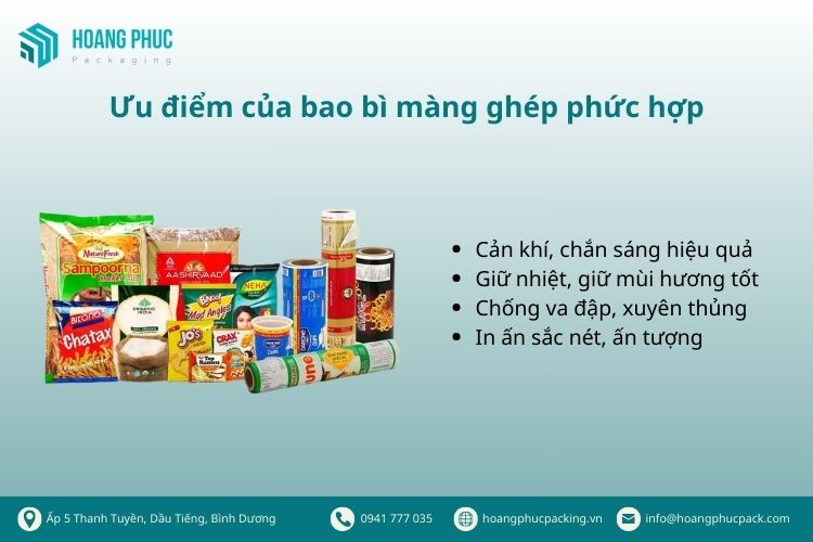 ưu điểm của bao bì màng ghép phức hợp