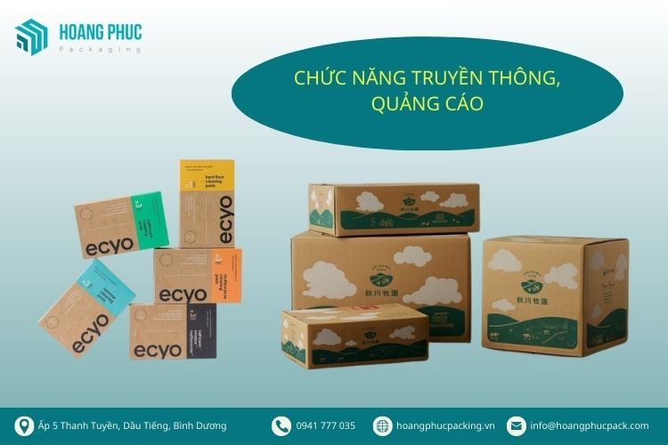 Chức năng truyền thông quảng cáo của bao bì hàng hóa