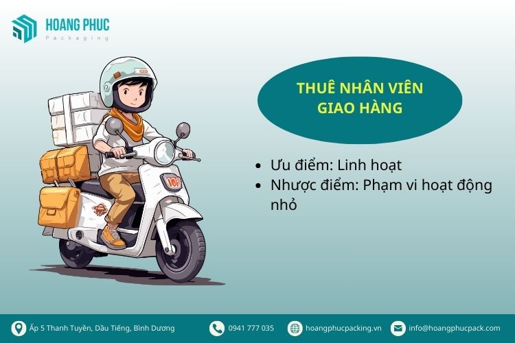 Thuê nhân viên giao hàng