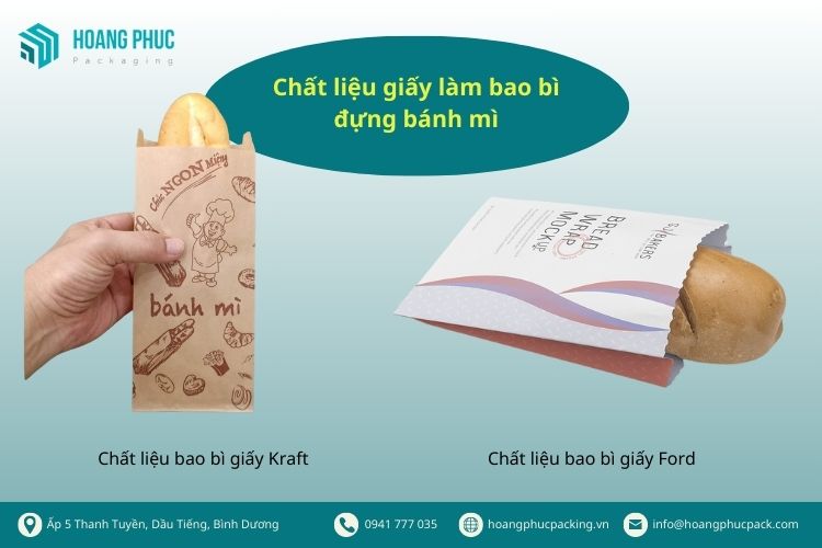 Chất liệu giấy làm bao bì đựng bánh mì