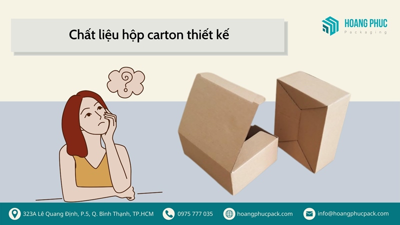 Chất liệu hộp carton thiết kế