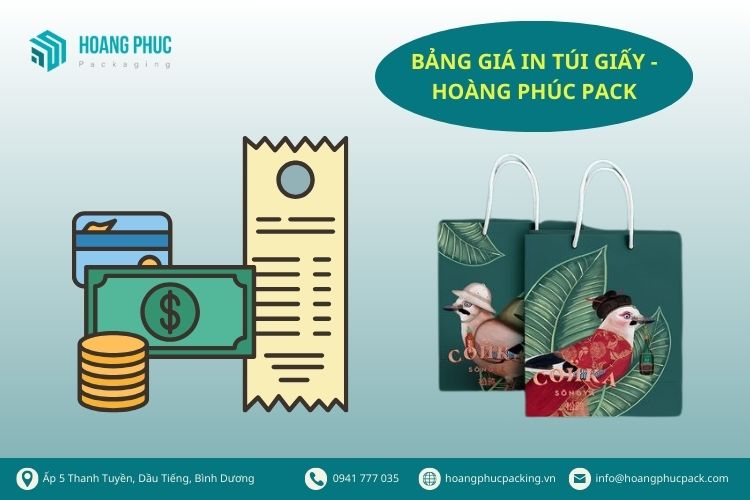 Bảng giá in túi giấy Hoàng Phúc Pack