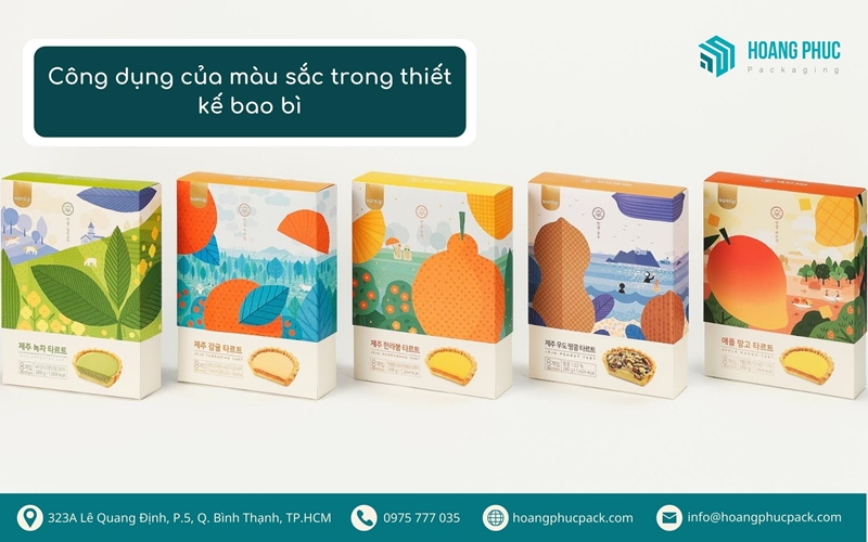 Công dụng của màu sắc trong thiết kế bao bì