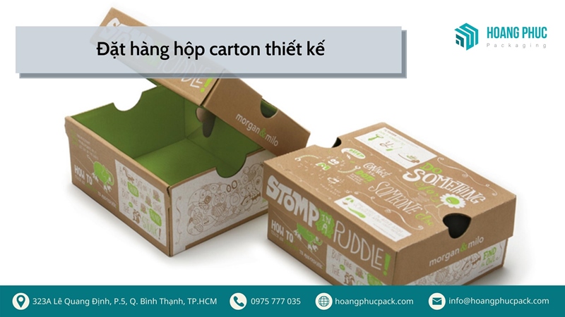 Đặt hàng hộp carton thiết kết