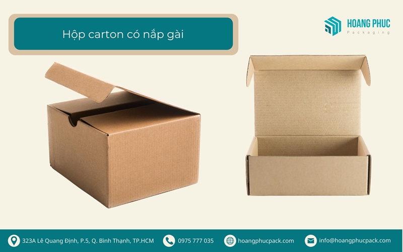 Hộp carton có nắp gài