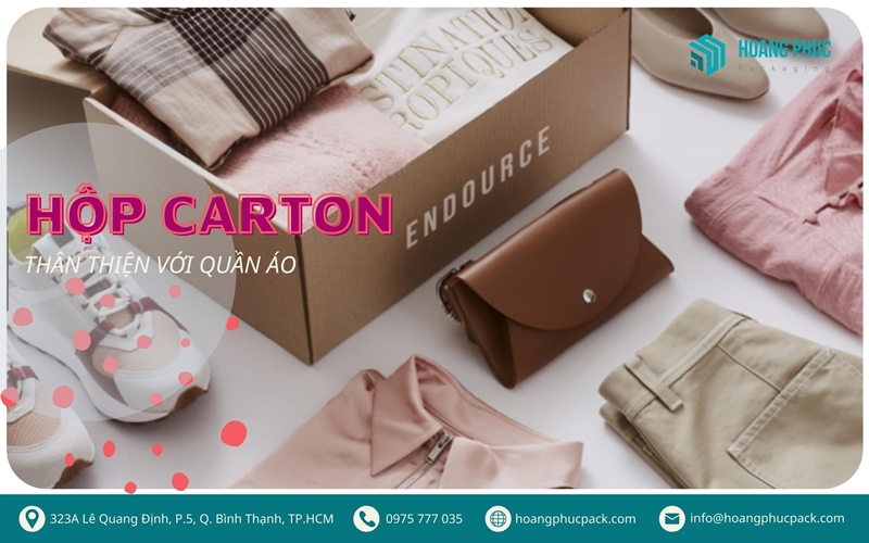 Hộp carton thân thiện với quần áo