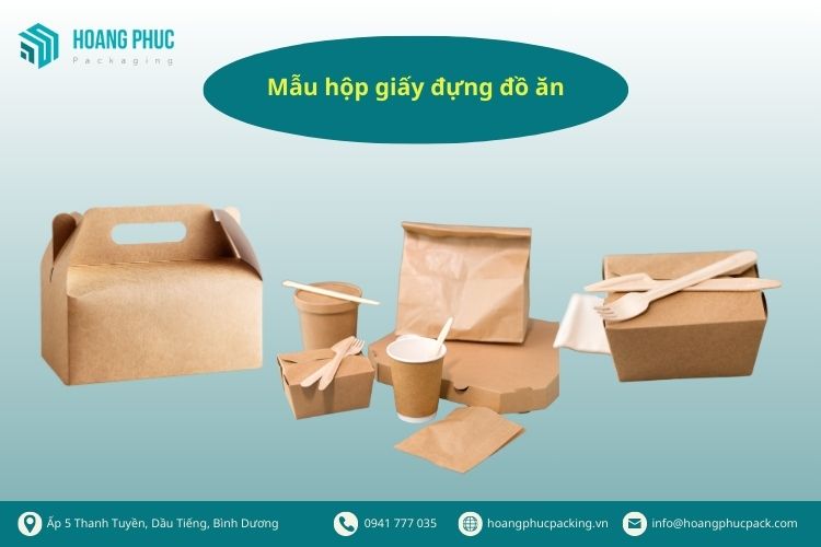 Mẫu hộp giấy đựng đồ ăn