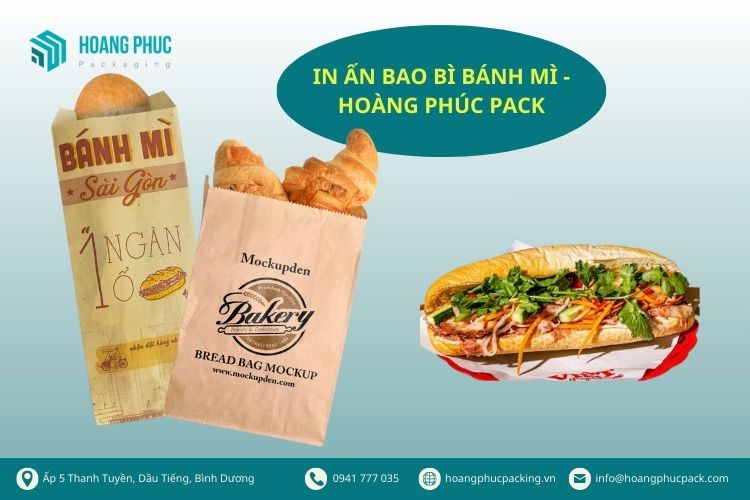 In ấn bao bì bánh mì Hoàng Phúc Pack