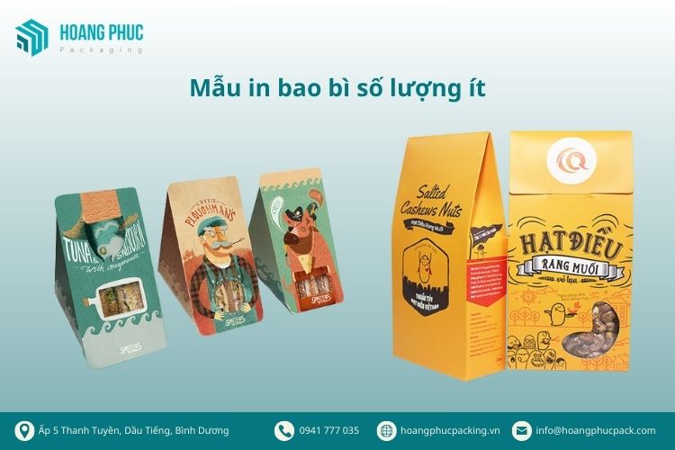 Mẫu in bao bì số lượng ít