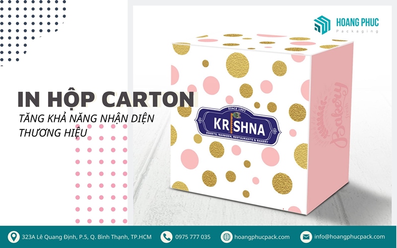 In hộp carton tăng khả năng nhận diện thương hiệu