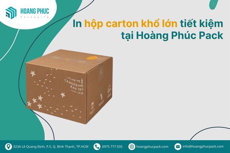 Các loại hộp giấy in lớn tại Hoàng Phúc