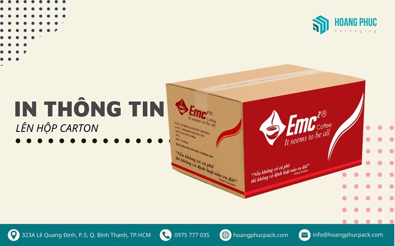 In thông tin lên hộp carton