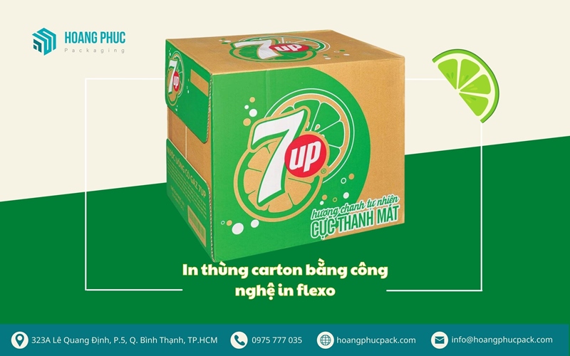 In thùng carton bằng công nghệ in flexo