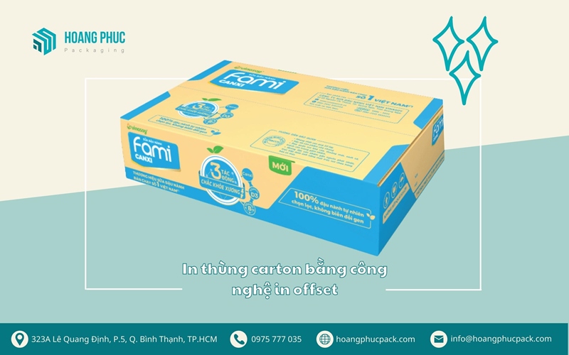 In thùng carton bằng công nghệ in offset