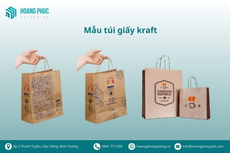 Thiết kế túi giấy kraft đẹp