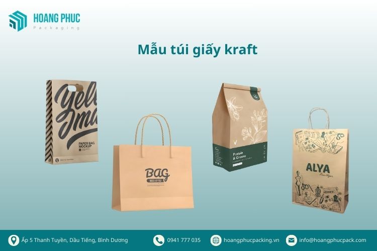 In túi giấy kraft đơn giản