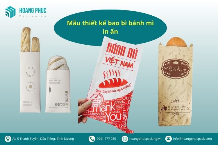 Mẫu thiết kế bao bì bánh mì in ấn