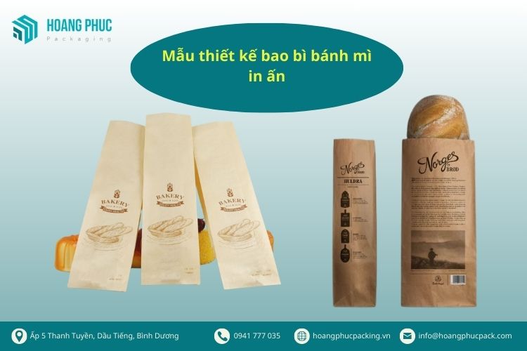 Mẫu thiết kế bao bì bánh mì in ấn