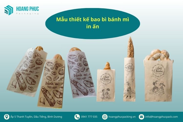 Mẫu thiết kế bao bì bánh mì in ấn