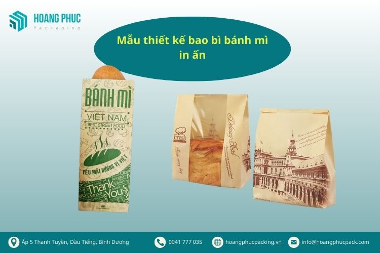 Mẫu thiết kế bao bì bánh mì in ấn