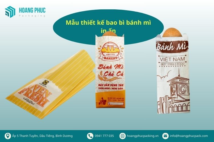 Mẫu thiết kế bao bì bánh mì in ấn