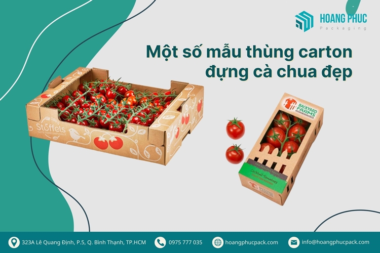 Tổng hợp mẫu thùng caron đựng cà chua đẹp nhất