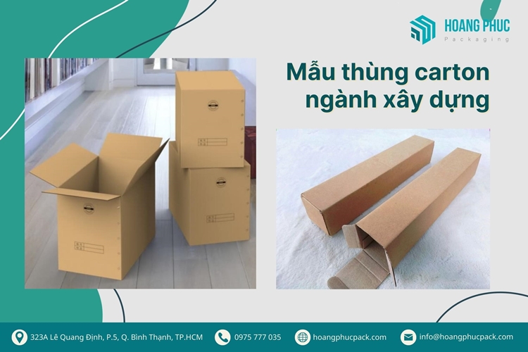 Tổng hợp mẫu thùng carton đẹp đựng vật liệu xây dựng