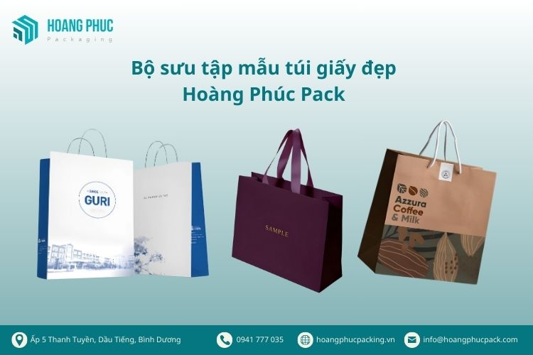 Bộ sưu tập mẫu túi giấy đẹp Hoàng Phúc Pack