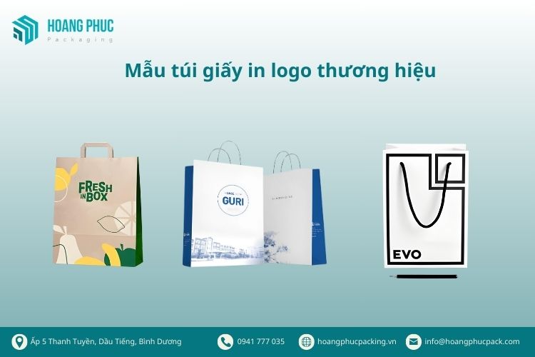 Mẫu túi giấy in logo thương hiệu