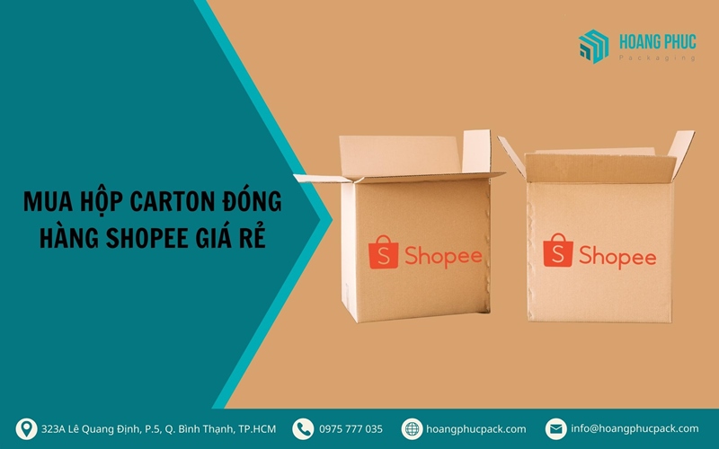 Mua hộp carton đóng hàng shopee giá rẻ