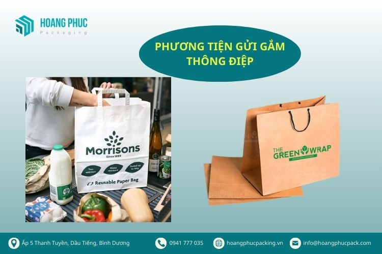 Túi giấy là phương tiện gửi gắm thông điệp