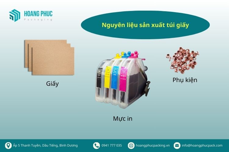 Nguyên liệu sản xuất và in túi giấy