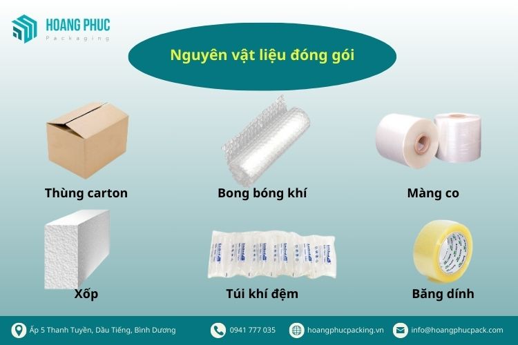 Nguyên vật liệu đóng gói hàng hóa shopee