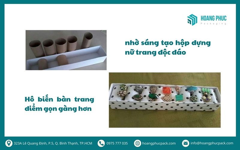 Sáng tạo hộp đựng nữ trang từ giấy carton