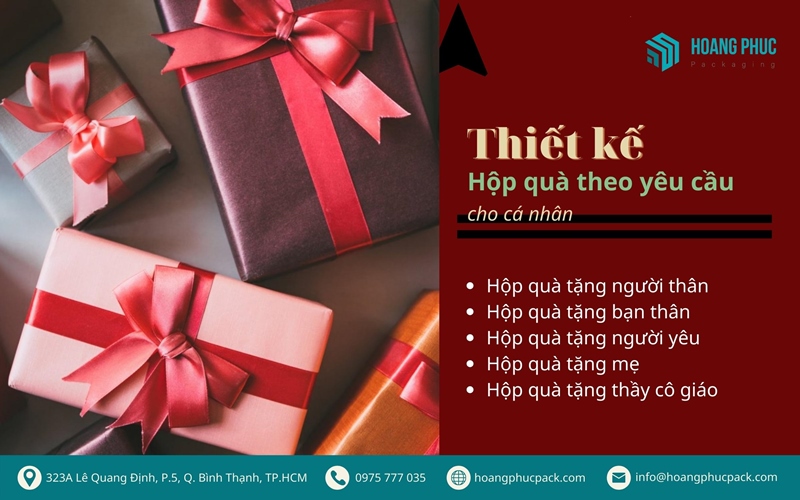 Thiết kế hộp quà theo yêu cầu cho cá nhân