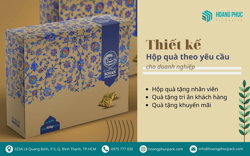 Thiết kế hộp quà theo yêu cầu cho doanh nghiệp