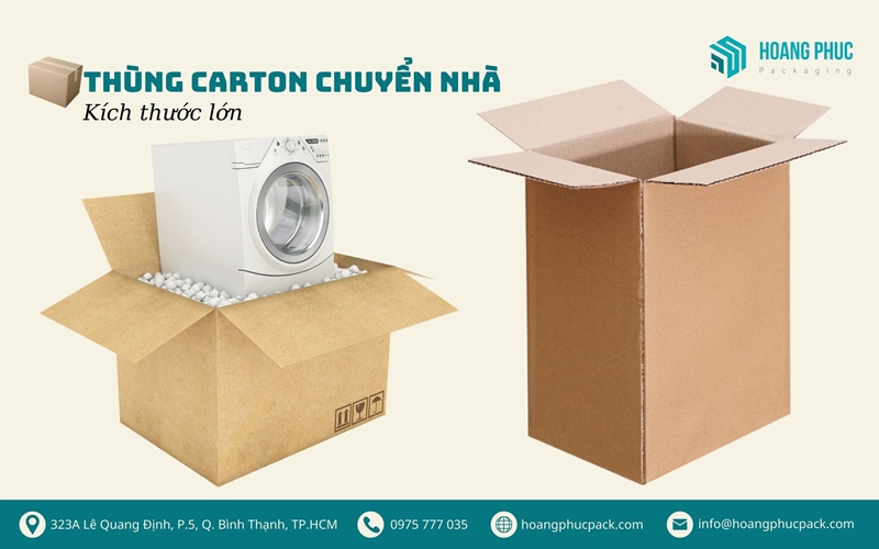 thùng carton chuyển nhà kích thước lớn chuyên dụng