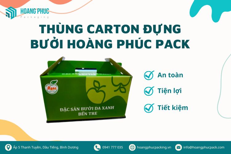 Thùng carton đựng bưởi Hoàng Phúc Pack