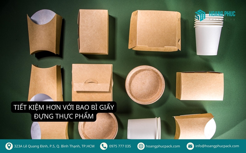 Tiết kiệm hơn với bao bì giấy đựng thực phẩm