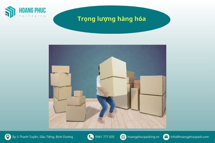 Không chú ý trọng lượng sản phẩm đóng gói