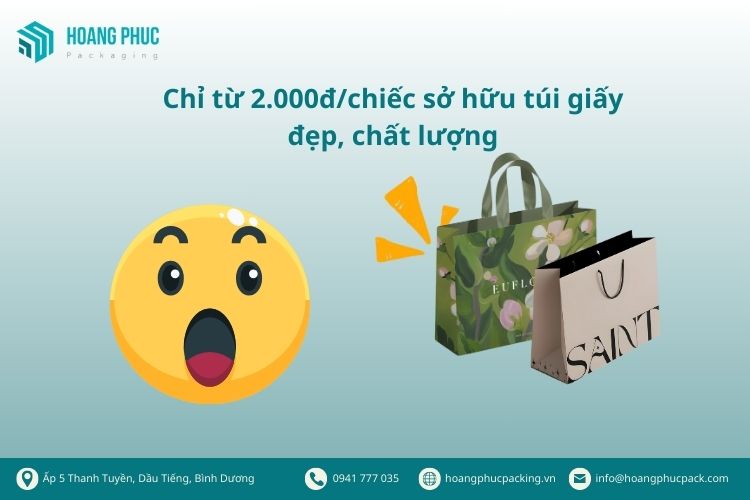 túi giấy giá chỉ từ 2.000đ/chiếc