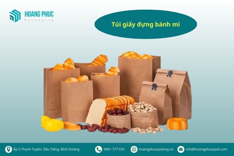 túi giấy đựng bánh mì