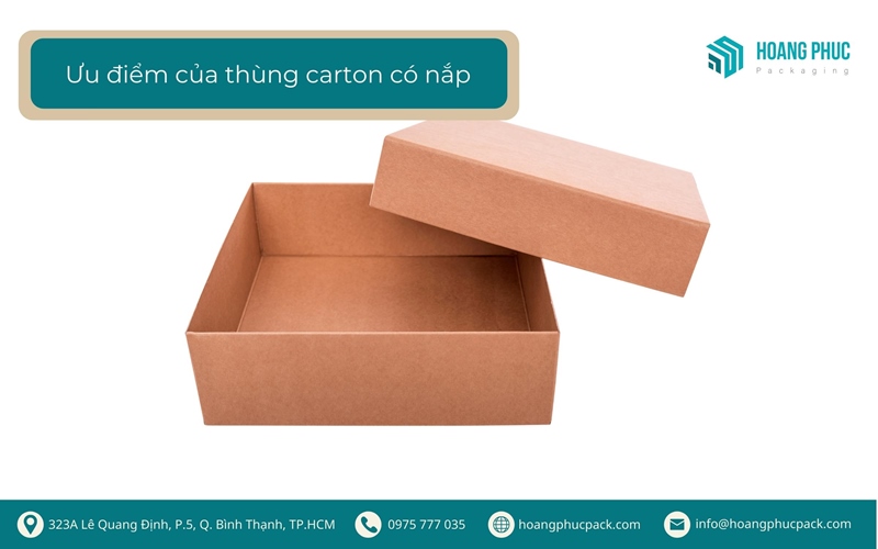 Ưu điểm của hộp carton có nắp