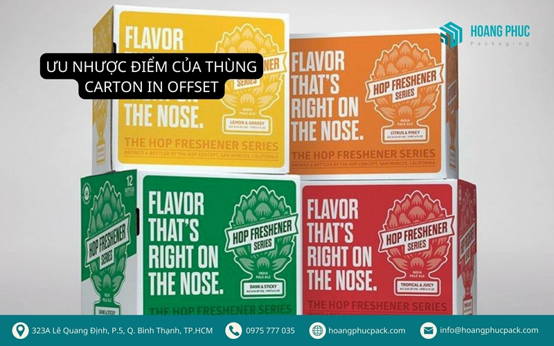 Ưu nhược điểm của thùng carton in offset