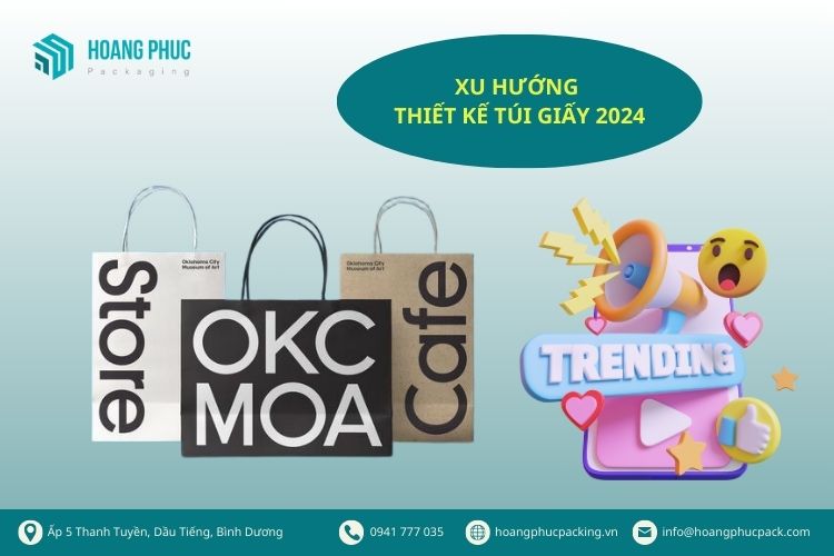 Xu hướng thiết kế túi giấy 2024