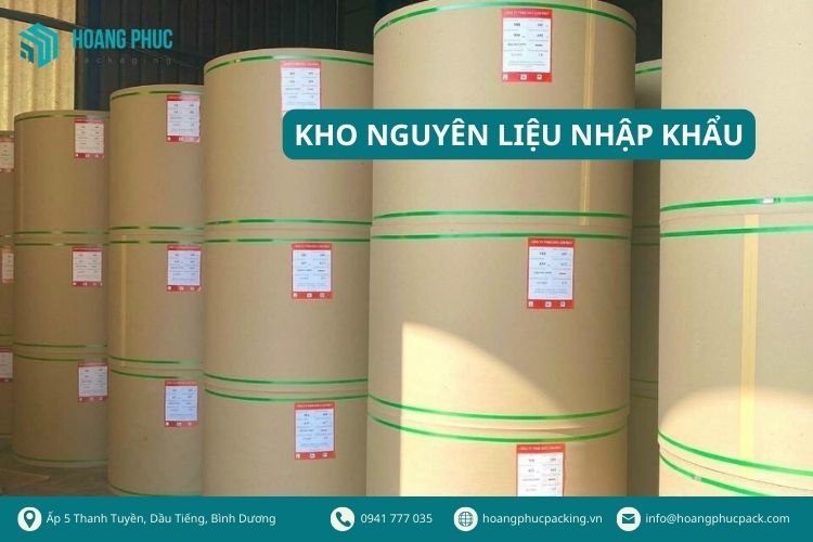 Kho nguyên liệu của Hoàng Phúc Pack