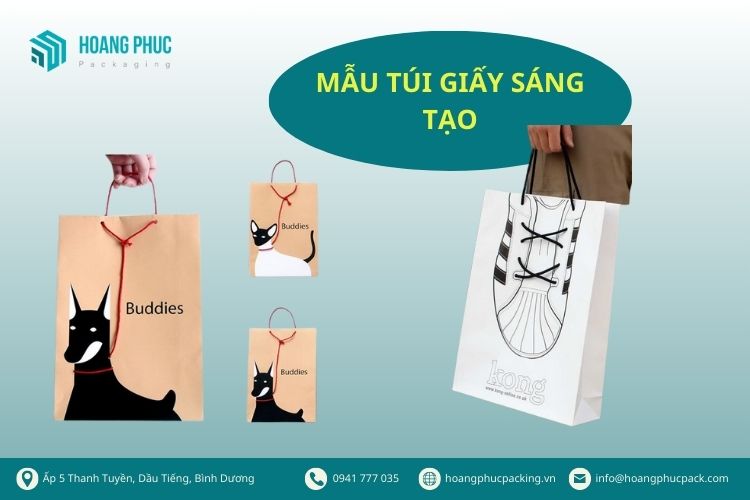 Mẫu túi giấy sáng tạo