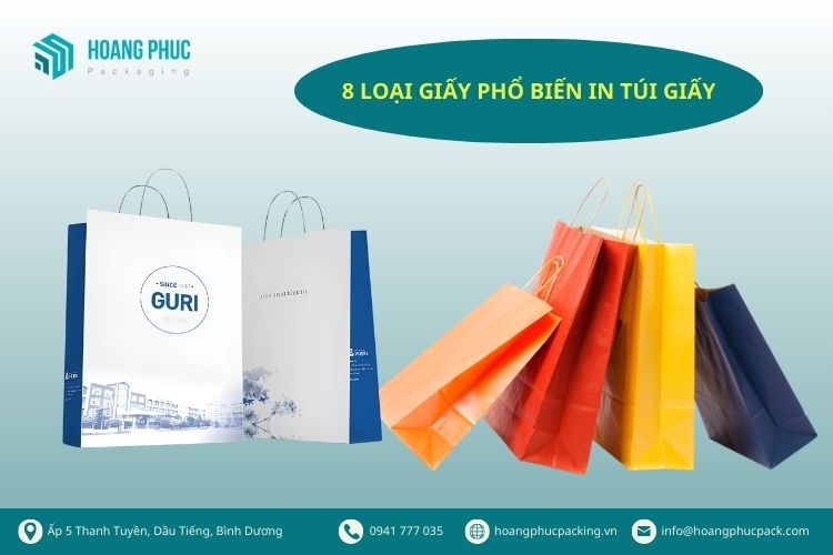 8 loại giấy phổ biến in túi giấy